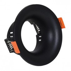 Σποτ Στρογγυλό Χωνευτό Βαθύ Σταθερό Αλουμινίου Μαύρο 21-4511